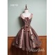Alice Girl Bear Chocolate Short and Long Skirt and JSK(2nd Pre-Order/2 Colours/Full Payment Without Shipping)